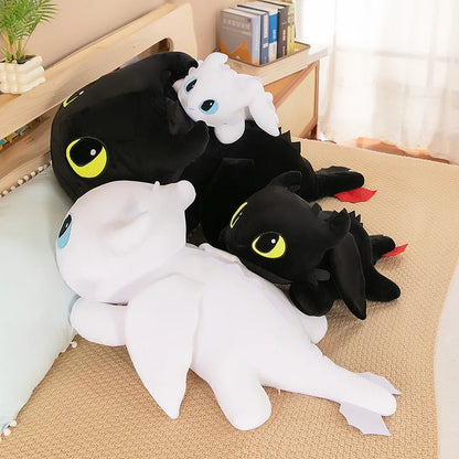 MINISO Little Flying Dragon Plush Toy - Toothless Doll Pillow, Party Model, Ideal Birthday Gift for Girls