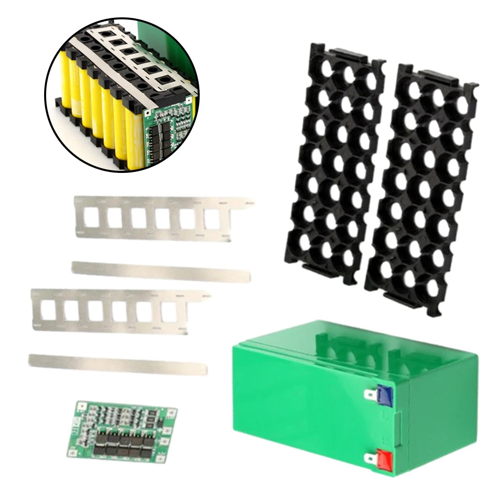 12V 7Ah Battery Case Holder Accessories - Empty Box for 18650 Battery - Nickel Strip PCB Board - High-Quality Tool Parts