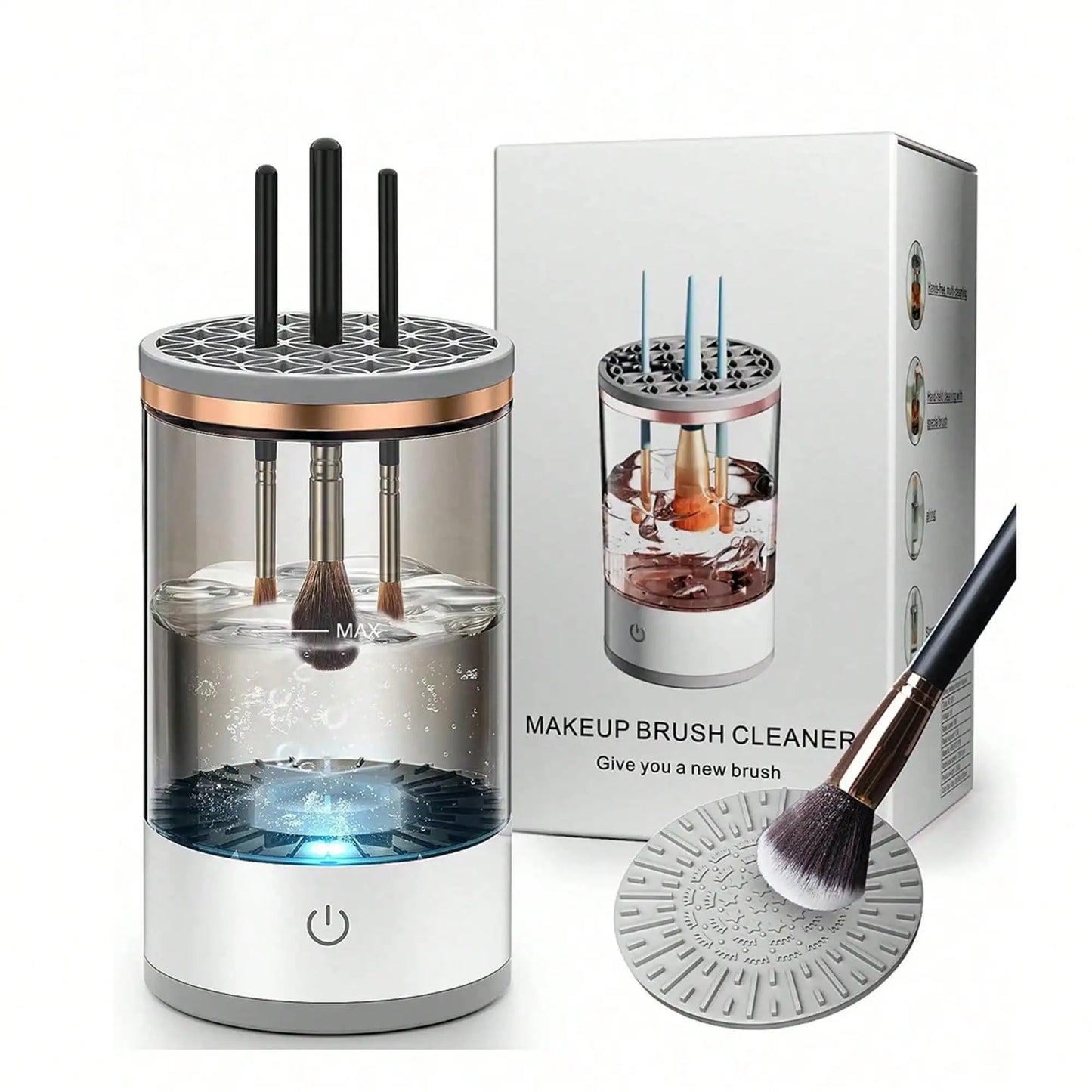 Electric Makeup Brush Cleaner Machine - Fast and Efficient Cleaning Tool