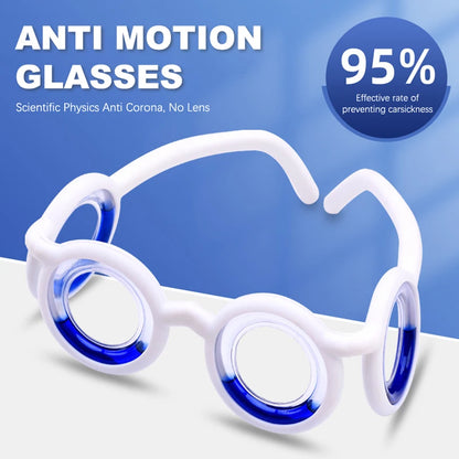 Detachable Anti-Sickness Glasses for Outdoor Travel - Lightweight Vertigo Relief Eyewear for Old Adults and Children - Lens-Free Design