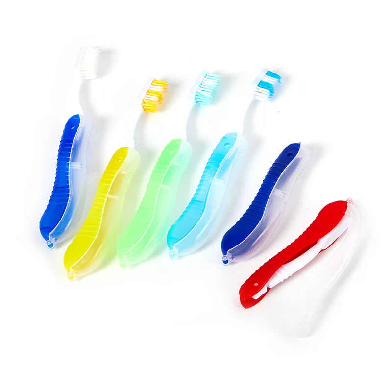 Portable Disposable Foldable Toothbrush - Travel and Camping Oral Cleaning Tool