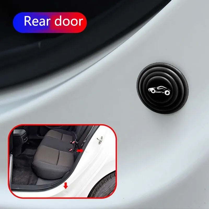 20pcs Universal Car Door Silicone Anti-Shock Pad - Trunk Sound Insulation Cushion Stickers Thickening Anti-Shock