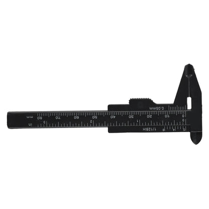 80mm Mini Plastic Sliding Vernier Caliper Gauge - Precision Measure Tool, Ruler, and Micrometer Hand Tool