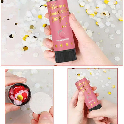 Mini Hand-Held Confetti Popper Cannon: Festive Party Decor for Birthday, Wedding, and Christmas