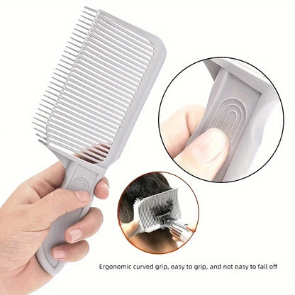 Professional Hair Clipper Comb - Men's Flat Headed Comb for Mixing and Cutting, Ideal for Salon Styling