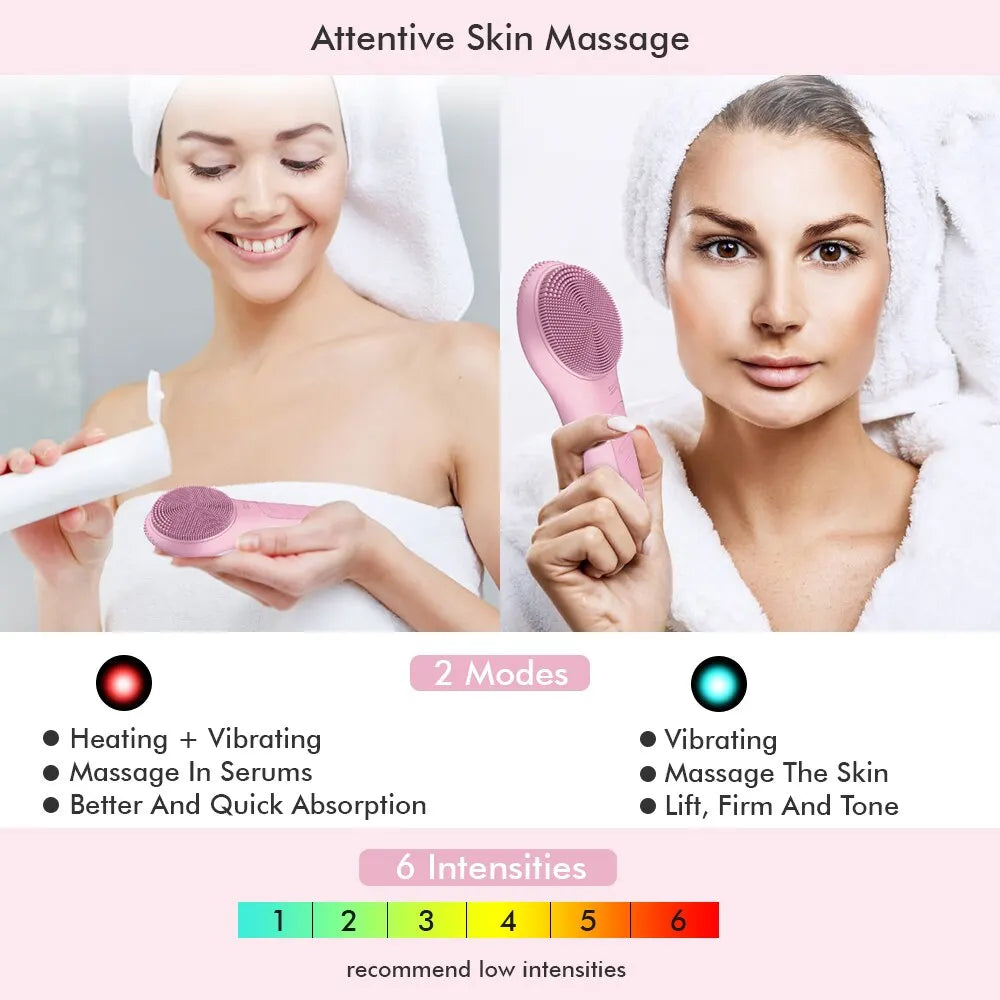 XPREEN Sonic Facial Cleansing Brush - Waterproof Electric Face Cleansing Device for Deep Cleaning