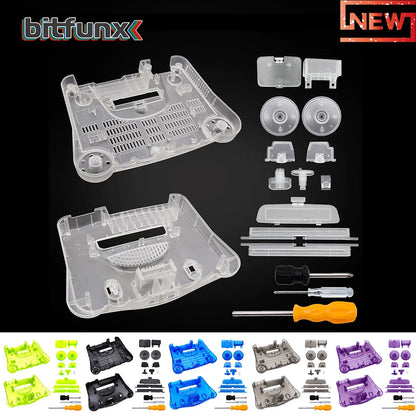 Bitfunx Replacement Translucent Plastic Shell Case for Nintendo 64 (N64): Transparent Box Replacement