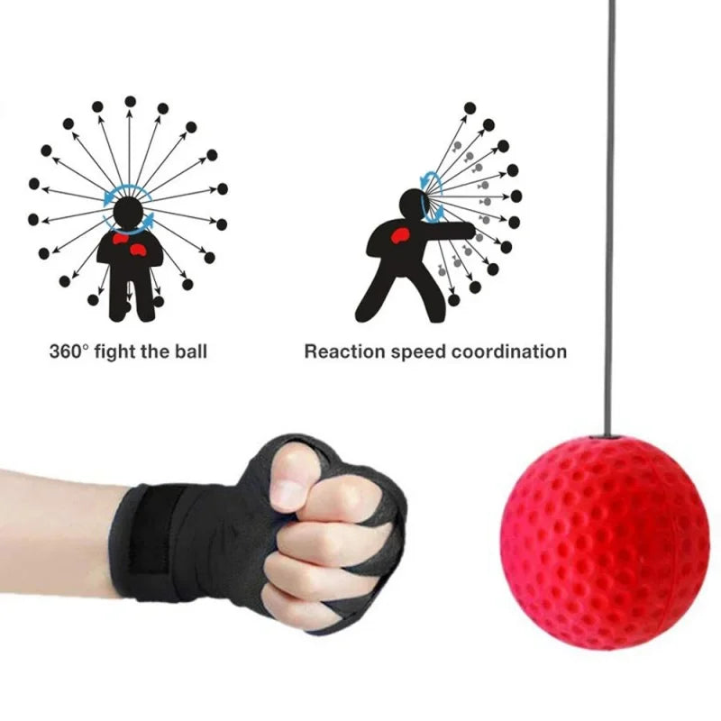 Boxing Speed Ball – Head-Mounted PU Punch Ball for MMA & Sanda Training, Hand-Eye Reaction, Home Sandbag Fitness Equipment, Hot Sale