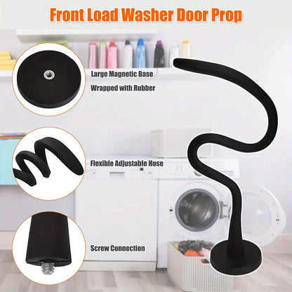 Magnetic Washer Door Prop-Stabilizer for Front Load Machines – Easy Install, Flexible Design, Fits Most Washers and RV Laundry Doors