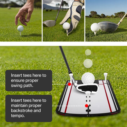 Golf Putting Practice Mirror | Alignment Training Aid with Eye Line | Putting Mirror for Putter Practice