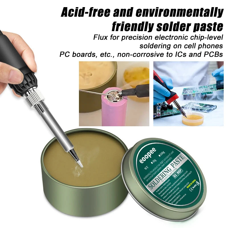 1/2/3pcs Lead-Free Soldering Flux Paste - Tin Solder Paste for Electronics, SMD, PCB, LED Soldering & Repair