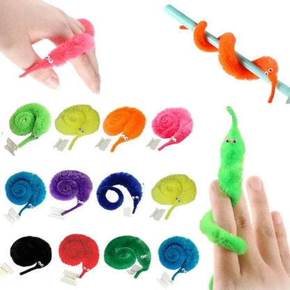 Kids Funny Worm Magic Props - Wiggly Twisty Worm with Invisible String