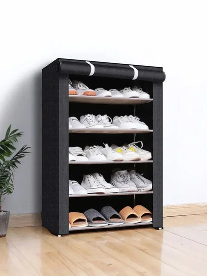 Dustproof Multilayer Shoe Storage Rack - Nonwoven Organizer Cabinet for Home, Hallway, and Space-Saving Shelves