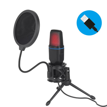 USB RGB Microphone – Condenser Gaming Mic for Podcast Recording, Studio, Streaming, Laptop, and Desktop PC