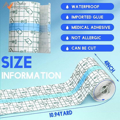 Waterproof Tattoo Film: Aftercare Skin Healing Adhesive Bandages - Protective PU Tape for Outdoor Tattoo Repair