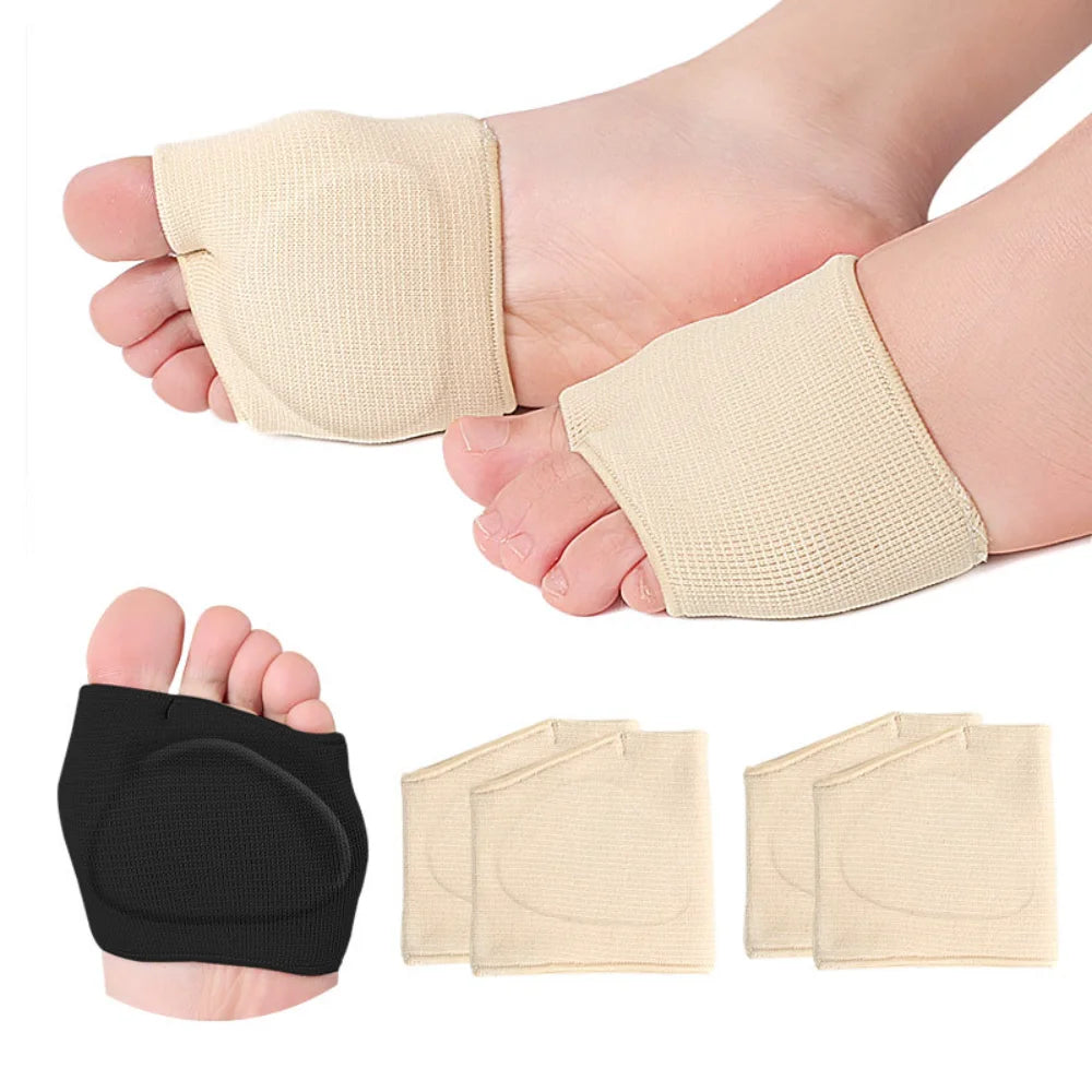 Silicone Metatarsal Pads & Toe Separator: Pain Relief Foot Care Tool for Forefoot Socks, Bunion Orthotics & Hallux Valgus Corrector