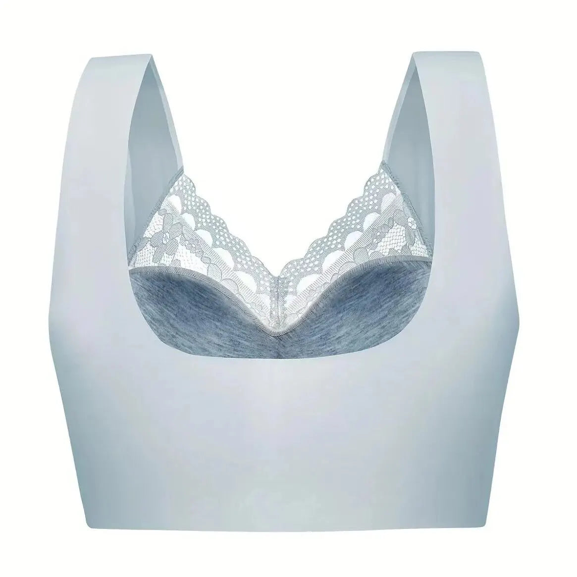 Women's Lace Bra Camisole: Breathable V Neck Underwear - Comfortable Gather Up Soft Casual Wear in Sizes L, XL, XXL