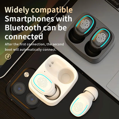 Touch Light Mini Wireless Bluetooth Headset | High Quality Earplugs | Anti Sweat HD Sound Stereo | Universal Headset