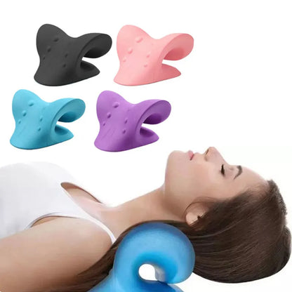 Cervical Spine Stretch & Shoulder Relaxer - Muscle Relaxation Traction Device | Shoulder Massage Pillow for Spine Correction