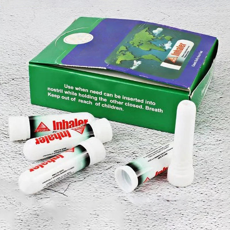 Mint Cylinder Nasal Inhaler: Refresh Brain, Anti-Stuffy Rhinitis - Cure Nasal Fatigue with Refreshing Artifact, Pack of 2