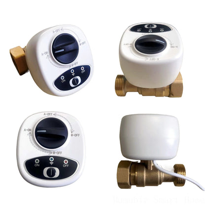 Smart WiFi Water Valve Gas Shutoff: DN15/DN20/DN25, Wireless Control via App, Timer Alarm, Automation Linkage - Alexa Compatible