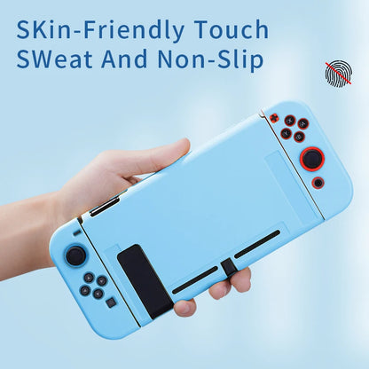 Nintendo Switch OLED Protective Case: Compatible with Console and Joy-Cons - Dock Insertion with Shell