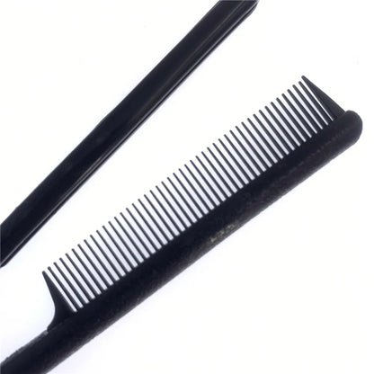 1PC Useful Hair Straightening Salon Comb: Hairdressing Smooth Tool with Tongs - Women's Hair Styling Brush Straightener