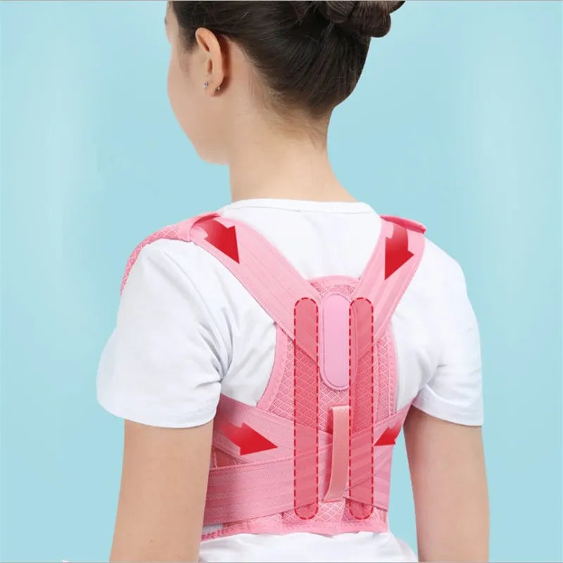 Adjustable Children's Posture Corrector: Back Support Belt for Kids Orthopedic Health - Spine, Lumbar, and Shoulder Braces