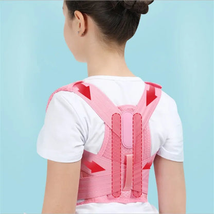 Adjustable Children's Posture Corrector: Back Support Belt for Kids Orthopedic Health - Spine, Lumbar, and Shoulder Braces