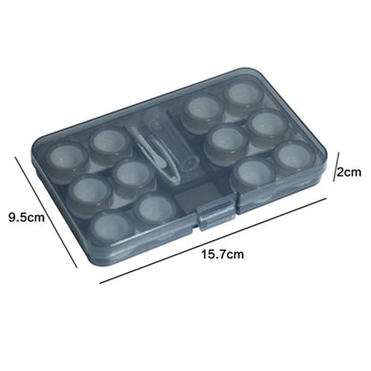 6 Pair Portable Travel Contact Lens Storage Box - Soak Container for Beauty Pupil Lenses - Contact Lens Case