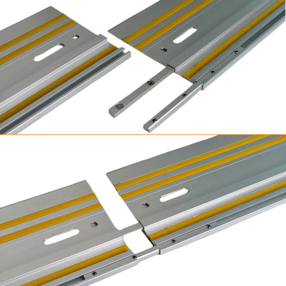 Aluminum Extruded Track Saw Guide Rail - Guided Rails for Circular Saw with Repeatable Rip Cuts - Optimized Bevel & Straight Cuts