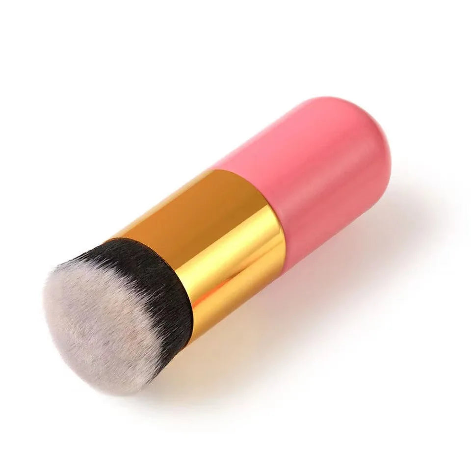 2023 Chubby Pier Foundation Brush – Flat Cream Makeup Brush for Professional Cosmetic Application