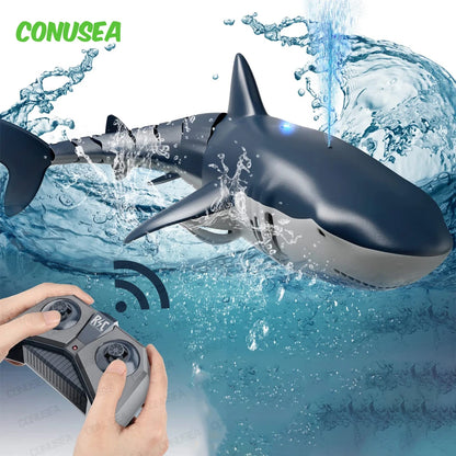 Smart RC Shark Whale Spray Water Toy – Remote Controlled Boat, Submarine, and Fish Robots for Kids, Boys, and Children