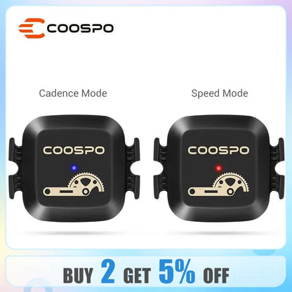 COOSPO BK467 Dual Mode Cadence and Speed Sensor - Bluetooth 4.0 ANT Compatible with Wahoo and Garmin Bike Computers