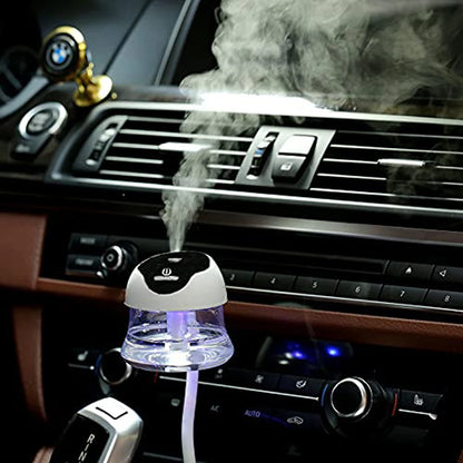 USB Car Diffuser Humidifier - Aromatherapy Cool Mist Mini Portable Diffuser for Home Office Bedroom, Update Version