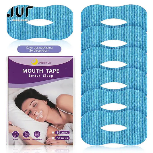 Anti-Snoring Mouth Sticker: 10/30PC Night Sleep Lip Nose Breathing Improving Patch - Mouth Correction Orthosis Tape for Children & Adults