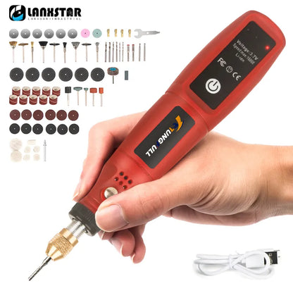 USB Cordless Mini Drill Rotary Tool | Woodworking Engraving Pen Dremel Tools | Wireless Electric Drill For Jewelry Metal Glass