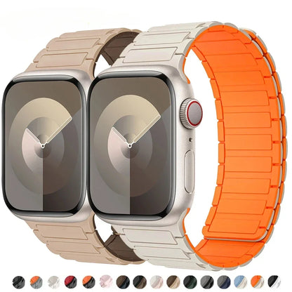 Magnetic Sports Band for Apple Watch Ultra 2 & Series 4-9 | Silicone Strap | Fits 49mm, 45mm, 44mm, 42mm, 41mm, 40mm, 38mm