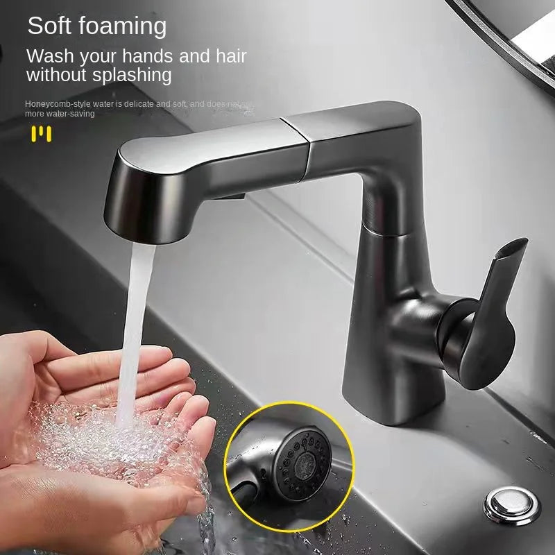 360° Degree Rotation Bathroom Faucet - Scalable Kitchen Faucet, Sink Tapware Blender for Washbasin Tap