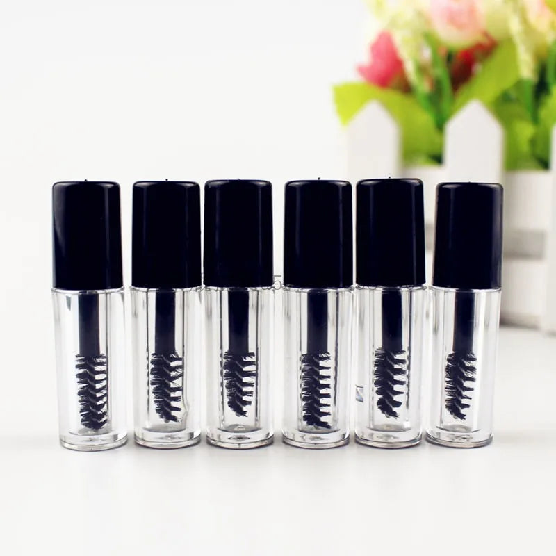 Empty Mascara Tubes for Makeup – 2/5/8/10 Pcs Refillable Plastic Bottles with Eyelash Brushes | Cosmetic Sample Containers