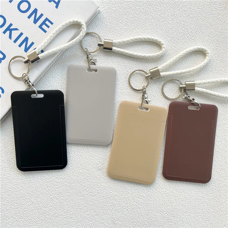 Cute Cartoon Retractable Credit Card Holder: Business Card Holder for Women and Men - Convenient Bank ID Badge Holder, Child Bus Card Cover Case