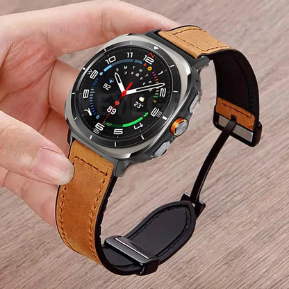 Magnetic Silicone Sport Strap for Samsung Galaxy Watch Ultra 47mm - Durable Wristband and Bracelet Band Accessories