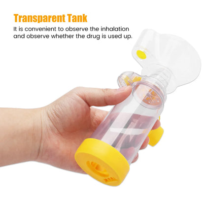 Aerochamber Automizer Spacer Mist Storage Nebulizer Tank - Mask Cup for Asthma Inhalation - Baby, Adult, Children