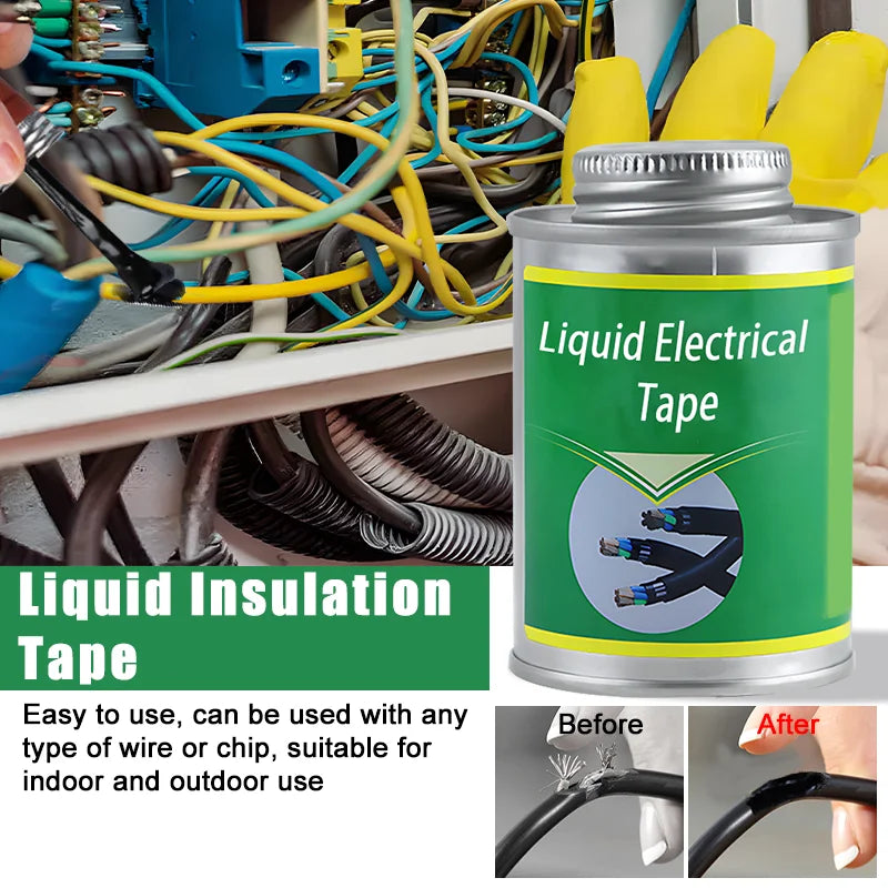 Liquid Electrical Tape - Insulating Rubber Coating for Wire Cable, Fix Line Glue, Insulation Paste Sealant