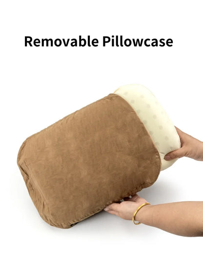 Memory Foam Outdoor Camping Pillow – Portable Cervical and Travel Pillow for Lunch Breaks, Slow Rebound