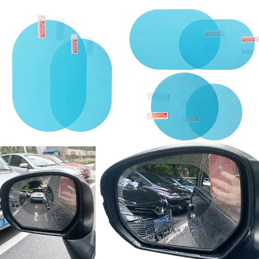 Rainproof Clear Film for Car Rearview Mirror & Side Window (2Pcs) - Anti-Fog Mirror Protection Stickers - Car Accessories