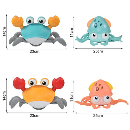 Entertaining Educational Toy: Kids Induction Escape Crab Octopus Crawling Toy - Electronic Musical Pet for Toddlers, Perfect Christmas Gift