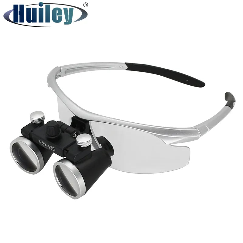 Dentistry Binocular Magnifier 2.5X 3.5X - Ultra-Lightweight Optical Loupes for Dental Surgery, Magnifying Glass 320-420mm