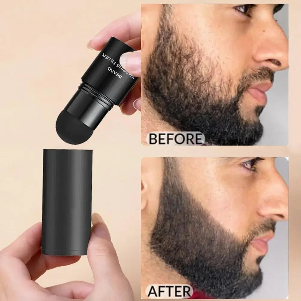 Beard Pen Beard Filler Pencil and Brush - Enhancer for Lasting Repair, Moustache Coloring & Shaping - Waterproof Hair Pencil