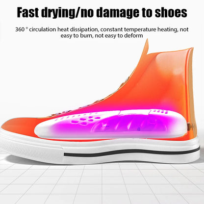 Electric Boots Dryer & Deodorizer: Foot Warmer Heater with UV Shoe Drying Technology - Household Device to Eliminate Odor